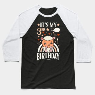 It's My 3rd Birthday Sheep Baseball T-Shirt